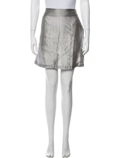 Pre-owned Gimaguas Silk Mini Skirt W/ Tags In Blue