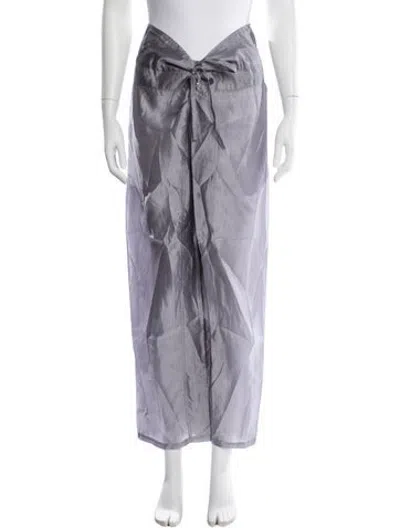 Pre-owned Gimaguas Silk Wide Leg Pants In Purple