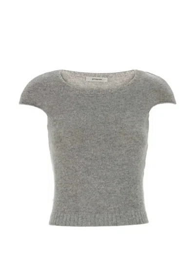 Gimaguas Sindi Cap-sleeve Top In Gray