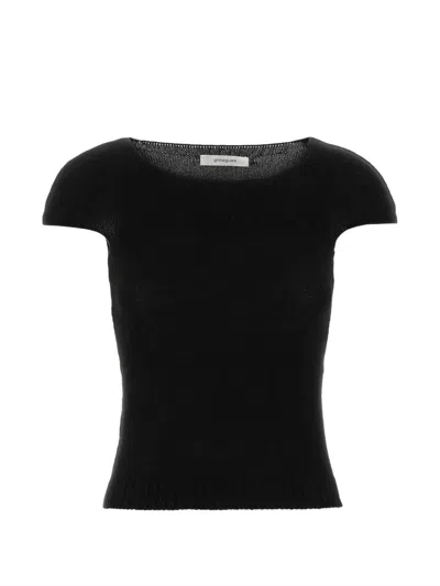 Gimaguas Sindi Cap-sleeve Top In Black
