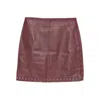 Gimaguas Eyelet-embellished Skirt In Brown