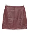 Gimaguas Eyelet-embellished Skirt In Burgundy