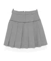 Gimaguas Layered Pleated Mini Skirt In Gray