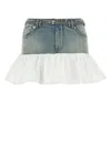 Gimaguas Nena Denim Cotton Flare Mini Skirt