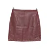 Gimaguas Eyelet-embellished Skirt In Brown