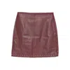 Gimaguas Eyelet-embellished Skirt In Brown
