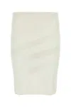 Gimaguas Skirt Viscose Blend Elastic Waistband In White
