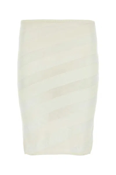 スカート gimaguas SS24 Ivory viscose blend skirt (ZEBARASKIRT WHITE) Gimaguas Ivory Viscose Blend Skirt In White | ModeSens
