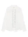 Gimaguas Sky Studded Button-front Shirt In Neutral