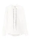 Gimaguas Sky Studded Pointed-collar Shirt In White