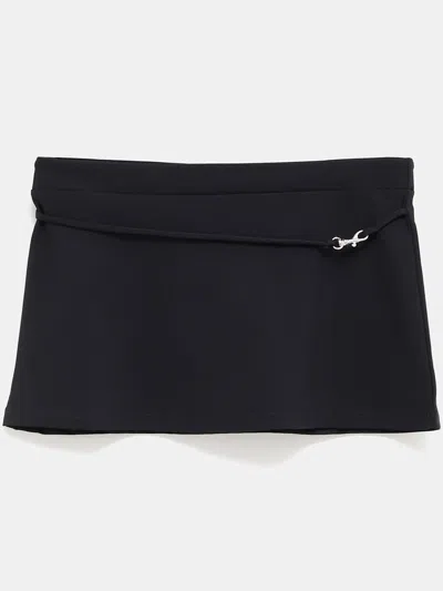 Gimaguas Snap-hook Mini Skirt In Black