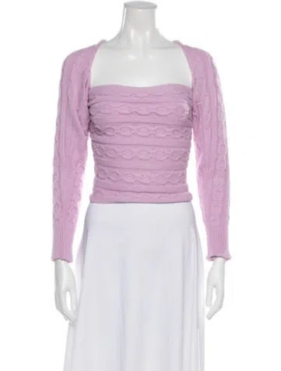 Pre-owned Gimaguas Square Neckline Sweater In Purple