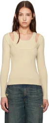 Gimaguas Ssense Exclusive Beige Étoile Sweater In Beige