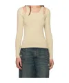 Gimaguas Ssense Exclusive Beige Étoile Sweater In White