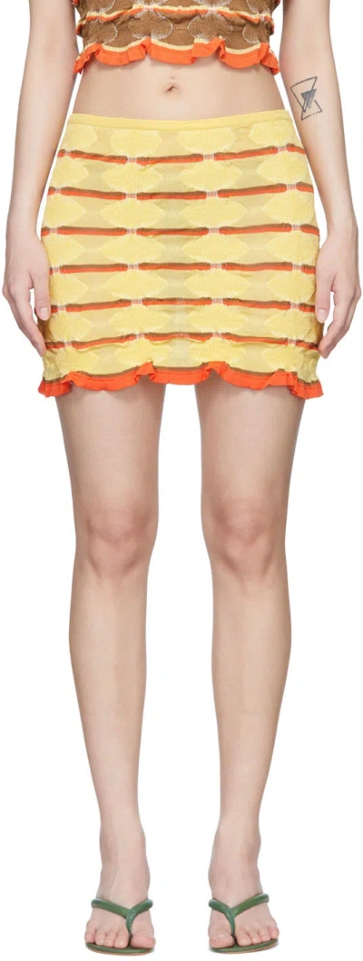 Gimaguas Ssense Exclusive Yellow Mini Skirt