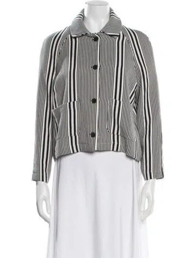 Pre-owned Gimaguas Striped Jacket In Black
