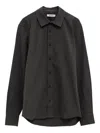 Gimaguas Striped Long-sleeved Shirt In Gray