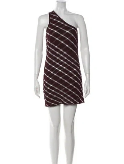Pre-owned Gimaguas Striped Mini Dress In Purple