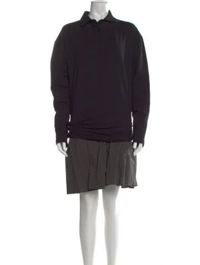 Pre-owned Gimaguas Striped Mini Dress W/ Tags In Black