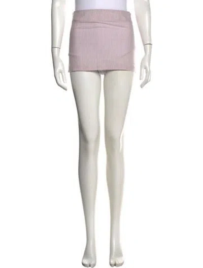 Pre-owned Gimaguas Striped Mini Skirt In Multicolor