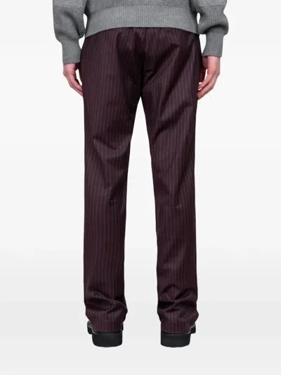 Gimaguas Striped-pattern Trousers In Brown