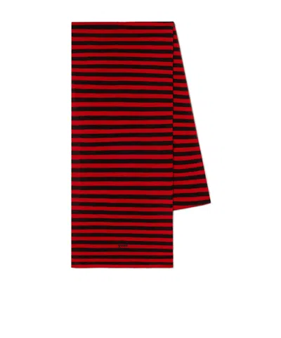 Gimaguas Striped Scarf In Red