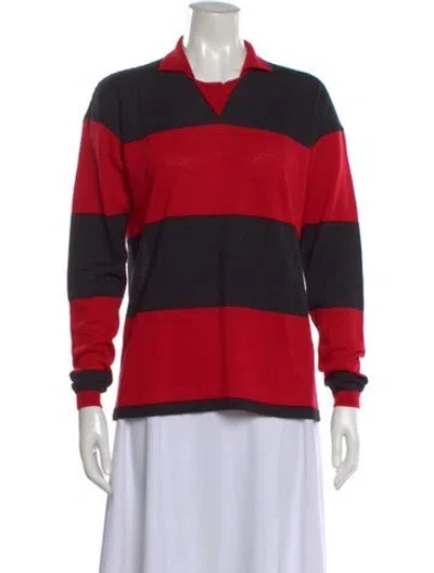 Pre-owned Gimaguas Striped Sweater In Red