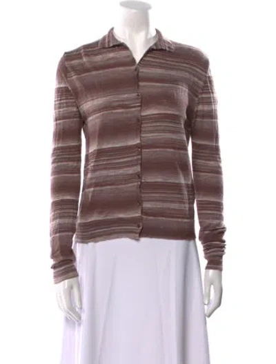 Pre-owned Gimaguas Striped V-neck Sweater In Multi