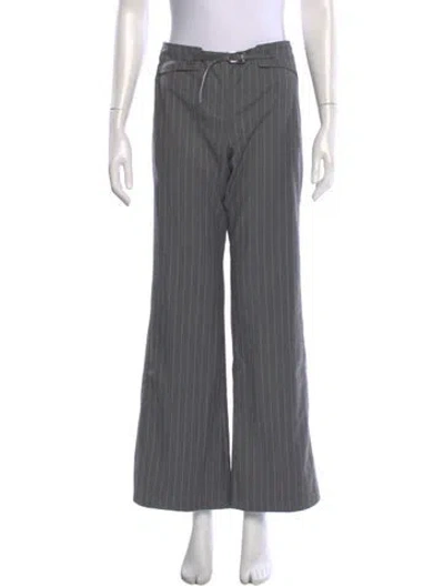 Pre-owned Gimaguas Striped Wide Leg Pants In Gray