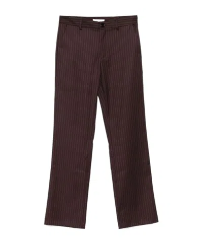 Gimaguas Striped-pattern Trousers In Black