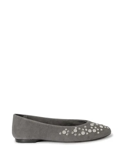 Gimaguas Studded Ballet Flats In Gray