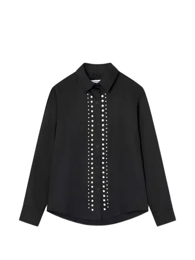 Gimaguas Studded Long-sleeve Shirt In Black