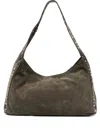 Gimaguas Studded Pocket Tote Bag In Green