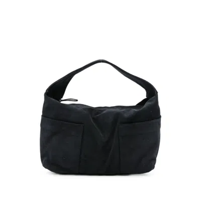 Gimaguas Suede Panelled Tote Bag In Blue