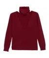 Gimaguas Layered Turtleneck Sweater In Red