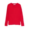 Gimaguas Braid Cable-knit Sweater In Red