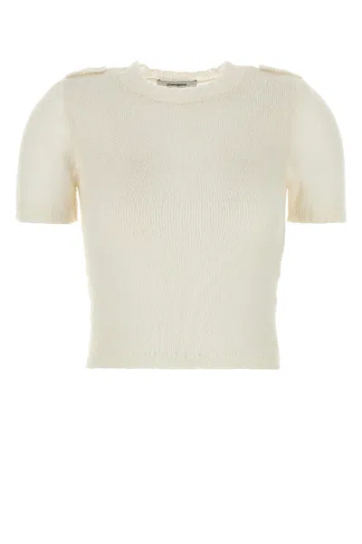 Gimaguas Ivory Nylon Blend Kiss Sweater In Neutral