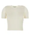 Gimaguas Ivory Nylon Blend Kiss Sweater In White