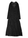 Gimaguas Tess Lace Midi Dress In Black