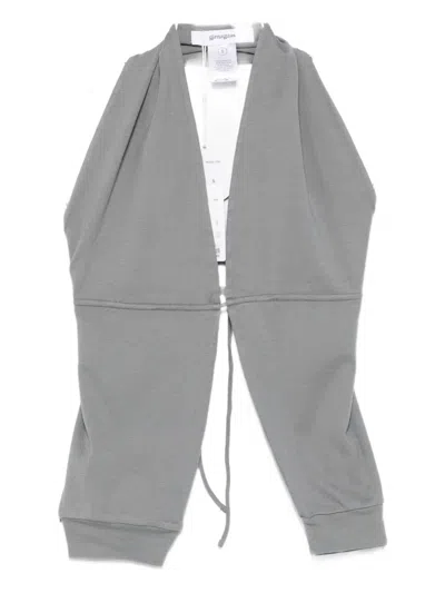 Gimaguas Tie-front Halter Top In Gray