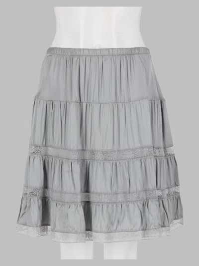 Gimaguas Unisex Mini Skirt With Elevated Everyday Style In Gray