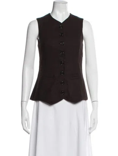 Pre-owned Gimaguas Vest W/ Tags In Brown