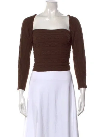Pre-owned Gimaguas V-neck Sweater In Brown