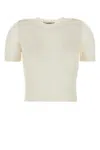 Gimaguas Ivory Nylon Blend Kiss Sweater In Neutral