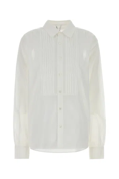 Gimaguas White Cotton Oversize Alfred Shirt In Yellow