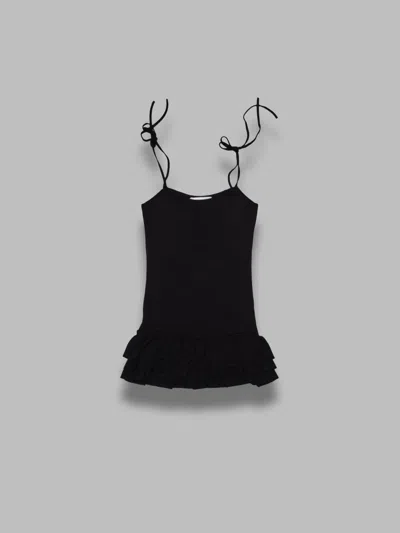 Gimaguas White Mini Dress In Black