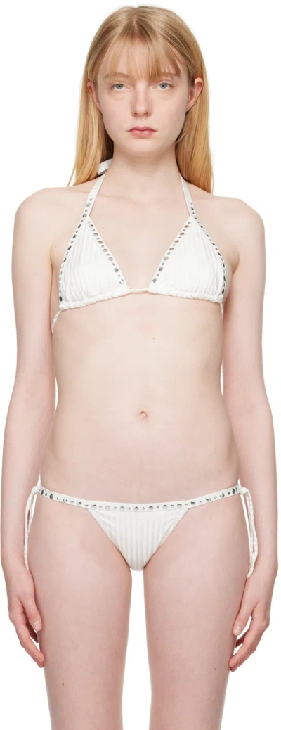Gimaguas White Nina Bikini Top