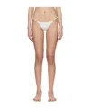 Gimaguas White Pipa Bikini Bottom In White