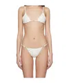 Gimaguas White Pipa Bikini Top In Neutral