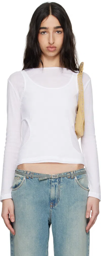 Gimaguas White Rei Tank Top & T-shirt Set